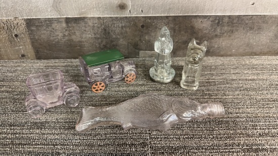 VTG GLASS FIGURALS