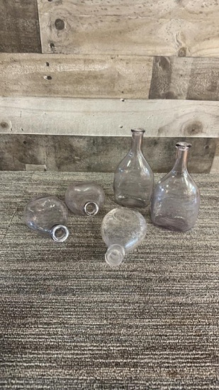 ANTIQUE GLASS NURSING BOTTLES