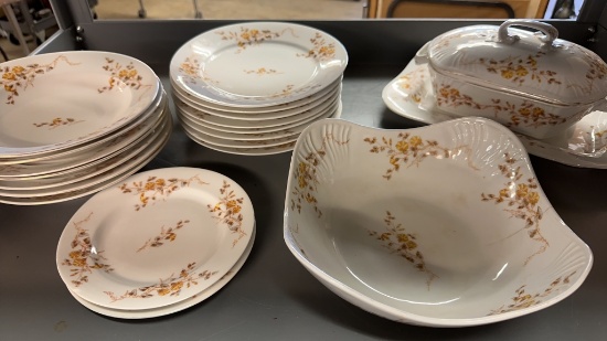 MARX & GUTHERZ CARLSBAD "MORNING GLORY" CHINA SET