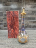 EGYPTIAN HAND BLOWN GLASS PERFUME BOTTLE