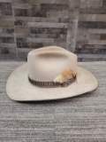 XXX STETSON TAN COWBOY HAT   SZ 7 1/8