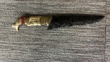 OBSIDIAN & COYOTE JAW BONE KNIFE