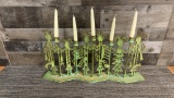 NATIVE AMERICAN IRON YEI SCULPTURE CANDLEABRA