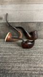VTG HANDCARVED WOOD TOBACCO PIPES