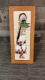 HAND PAINTED NATIVE AMERICAN KACHINA TILE ART