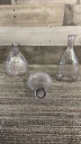 ANTIQUE GLASS NURSING BOTTLES