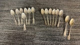 STERLING SILVER SMALL SPOONS 161G
