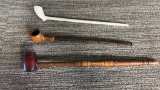 VTG WOOD LONG STEM PEACE PIPES