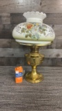 VTG ALADDIN OIL LAMP #23 WITH MILKGLAS SHADE