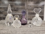 GLASS PERFUME BOTTLES
