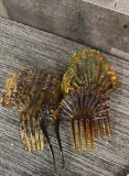 VTG CELLULOID HAIR COMBS