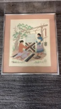 NAVAJO WEAVER WOMAN BY HARRISON BEGAY