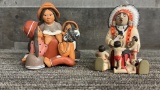NATIVE AMERICAN STORY TELLER FIGURES