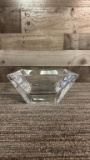 KOSTA BODA SQUARE CRYSTAL BOWL BY S. PERSSON