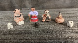 NATIVE AMERICAN POTTERY FIGURINES