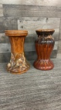 2) BROWN PLANT STANDS