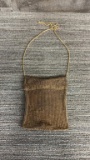 ANTIQUE METAL MESH FOLDOVER HANDBAG