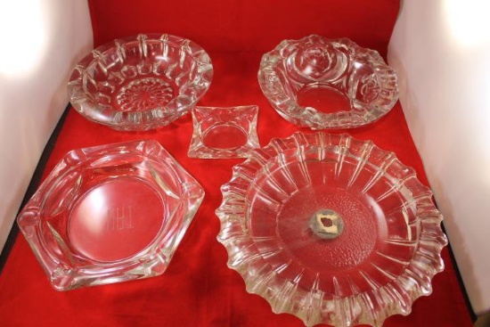 Cigar Shop Monster Crystal Ashtray Lot