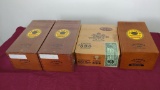 Lot of 4 J. C. Newman Cigar Boxes