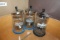 Lot of 3 Barbicide and Sanitizer Glass Containers