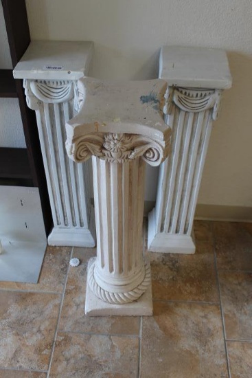 Lot of 3 Plaster Pillars 36"