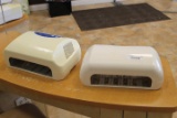 Lot of 2 Gel Curing Lamps, Beauty World Wide Ionica UV Fans