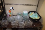 Lot of Misc Glass Bowls, Lotions and Cleaners