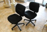 Lot of 2 Black Office Chairs