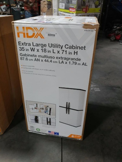 HDX Extra Large Utility Cabinet w/4 Shelves MN: 1000 532 601 35" W x 18" L x 71" H