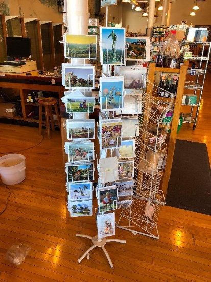 Revolving Blank Greeting Card Rack w/ Card Inventory, Local Artists/Photographers, Joy Creations