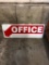 Tin Office Arrow Sign, 17