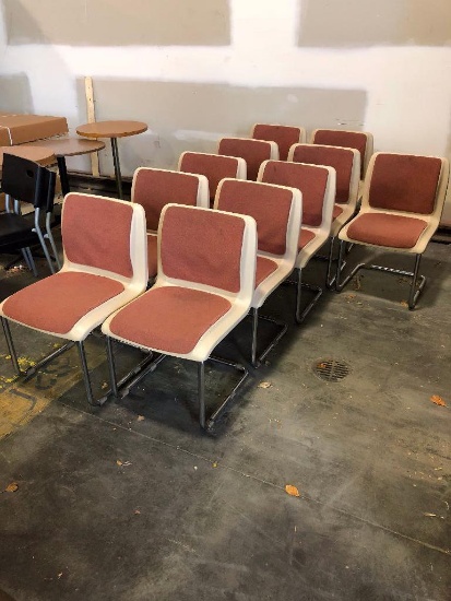 Lot of 11 Vintage Lobby Chairs