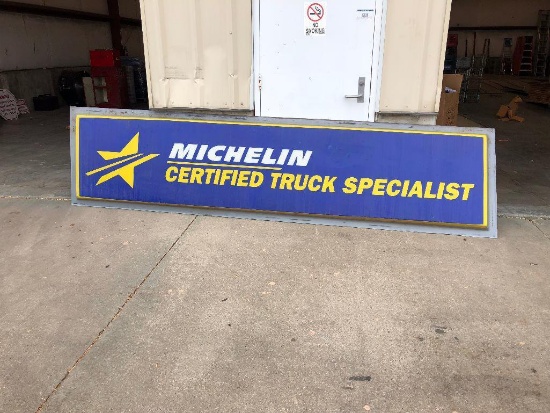 Large Sign, Michelin Certified Truck Specialist, 36" x 144"