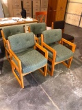 Lot of 4 Matching Lobby Chairs, Plus 2 Random Chairs