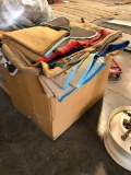 Large Box of Burlap Moving Pads and Blankets