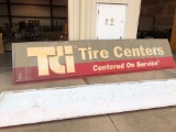 Large Sign, TCi Tire Centers, Embossed Plastic, 47