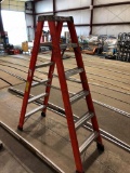 Michigan Fiberglass Step Ladder, 6', 300lb Capacity