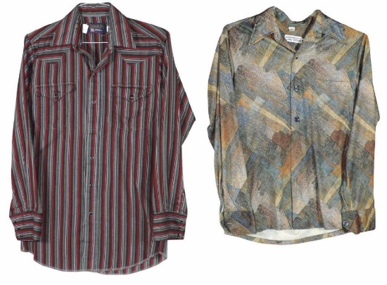 Roy Rogers own personal vintage shirts (2), Panhandle Slim, Spire & Joel brands, all worn by Roy R.
