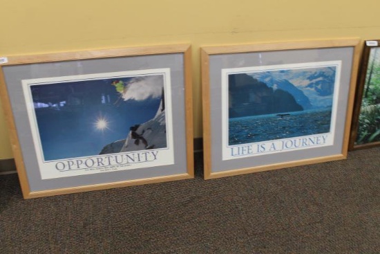 Lot of 2 Inspirational Pictures 34 1/2" x 28"