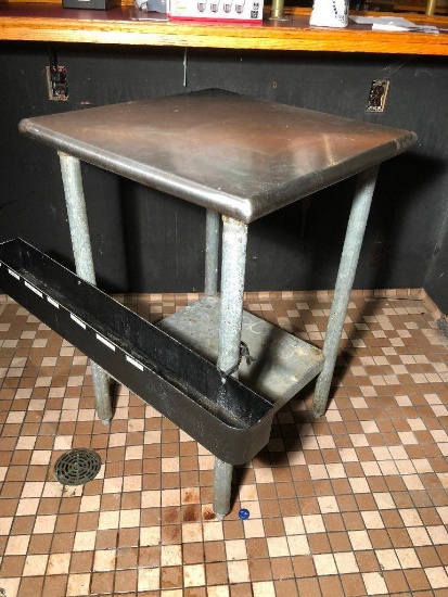 Stainless Steel NSF Prep Table w/ Undershelf, 24" x 24" x 36"