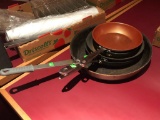 Lot of 5 Commercial Skillets and Fry Pans