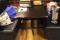 Restaurant Table w/1 Flat Edge For Booths w/Laminate Table and Cast Iron Base 52