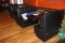 Bank of Restaurant Booths Black Vinyl 48