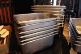 Lot of 15 1/3 Size Steam Table Pans, Various Sizes, NSF