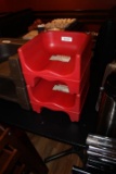 Lot of 2 Red Cambro MN: 200BC Booster Seats