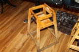 Single Wood High Chair