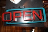 Lighted Open Sign