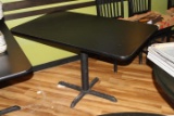 Restaurant Table w/Laminate Top and Cast Iron Base 48