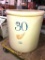 30 Gallon Red Wing Stoneware Crock w/ Large Wing, Some Hairline Cracks