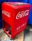 Drink Coca-Cola Cooler w/ Wood Crate Storage Area, Ice Cold Coca-Cola, VG Orig. Condition